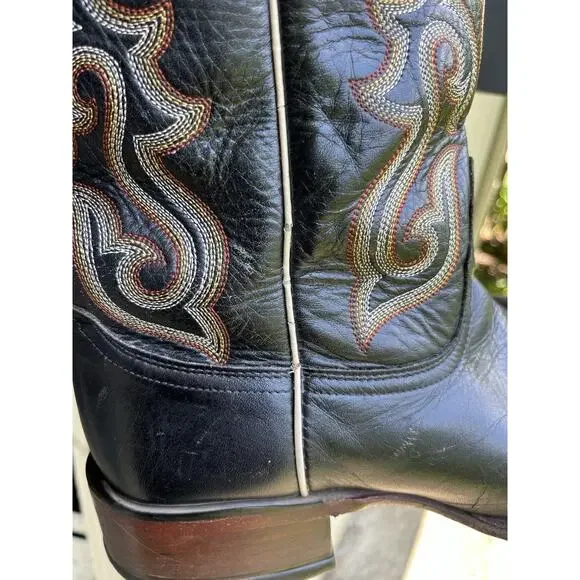 Nocona Imperial Calf Western Boots Men's 10D Black Square Toe - Picture 12 of 12